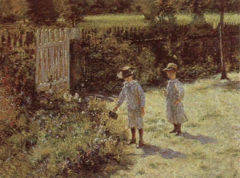 Wladyslaw Podkowinski Children in the Garden